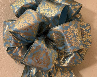 Decorazione da parete a nastro, decorazione da parete, arte da parete, arazzo, decorazione da parete per cameretta dei bambini, decorazione da porta d&#39;ingresso, decorazione da parete per cameretta dei bambini, decorazione da parete vintage, decorazione da ingresso, blu e oro
