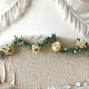 Spring Garland Summer Garland Mantel Garland Spring Mantel Decor Garland for Mantel Summer Mantel Decor Floral Garland Boho Spring Garland