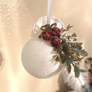 Rustic Ornament Decor Farmhouse Country Decor Gift Secret Santa Gift Vintage Christmas Ornament Shabby Chic Decor Shabby Chic Christmas