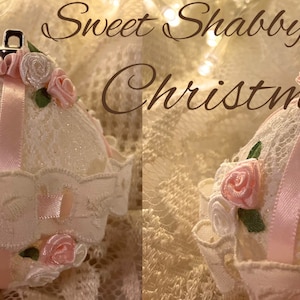 Cottagecore Shabby Chic Ornament Farmhouse Decor Rustic Home Decor Cozy Ornament Country Decor Shabby Chic Decor Cottagecore Decoration Rose