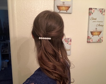 Pinza para el cabello de perlas, pinza para el cabello de boda, pinza de perlas para accesorios para el cabello para niñas, accesorios para el cabello de perlas, pinza para el cabello de novia, pinza para el cabello de novia