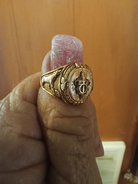 1945 FTS 10k Gold Class Ring - image 1