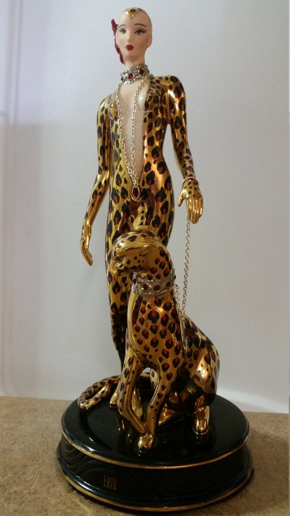 Franklin Mint's Leopard by Erte' - Etsy