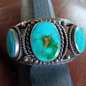 Navajo Old Pawn Turquoise Cuff Bracelet