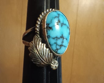 Vintage Sleeping Beauty Turquoise Ring