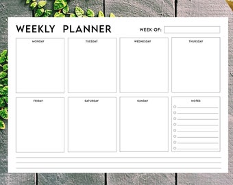 7 day weekly planner etsy ireland