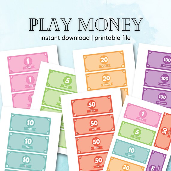 Printable Play Money The Happy Printable