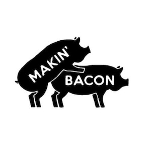 Makin Bacon.My Blood Type Is Bacon.Cup Decal.Bumper Sticker.Pig Sticker.Tumbler Decal.Decal.Hunting Lover.Farmhouse Sticker.Bacon Sticker.