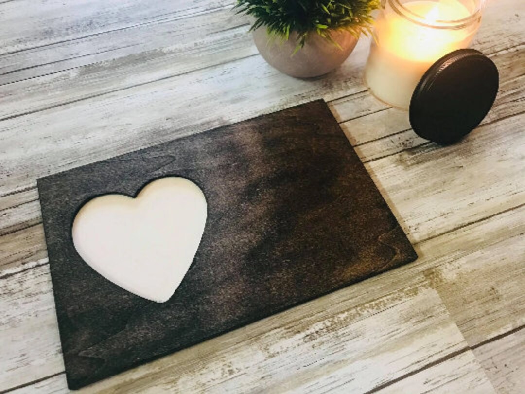 Picture Frame.door Sign.heart Frame.personalized Wooden Etsy