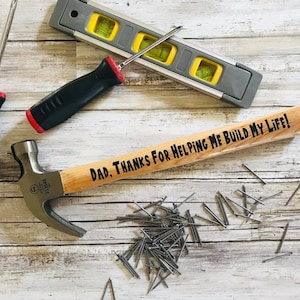Personalized Hammer, Birthday Gift For Dad, Custom Hammer, Grandpa Gift, Personalized Tools, Present for Daddy, Unique Gift, Man Gift