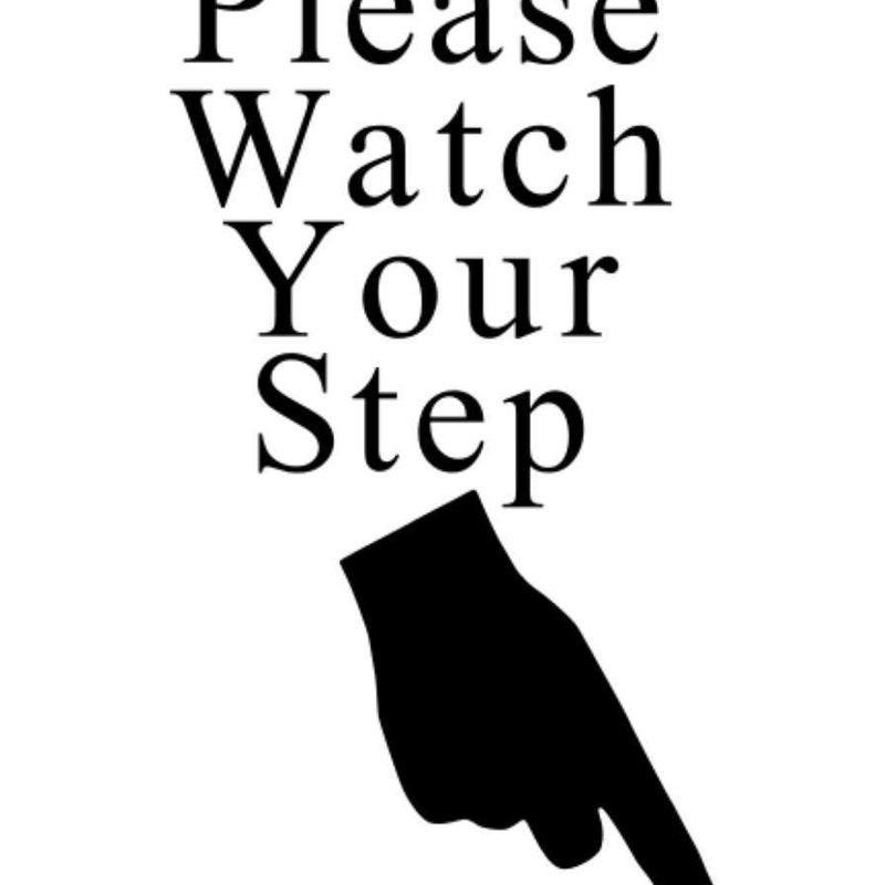 Watch Your Step Rug Watch Your Step Sign - Etsy