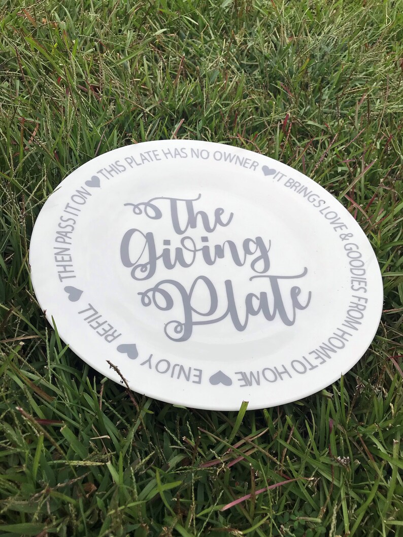 Giving Plate. Sharing Plate. Host Gift. Pass It On. Christmas Etsy