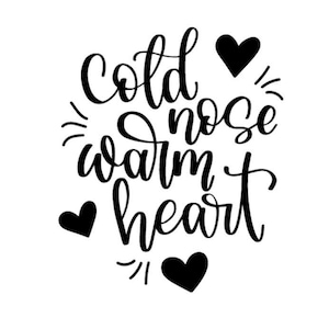 Cold Nose.Warm Heart.Vinyl Decal.Water Bottle Sticker.Vinyl Decal.Glass Sticker.Bumper Sticker Decal.Yeti Decal.Fall Season.Pumpkin Flavor