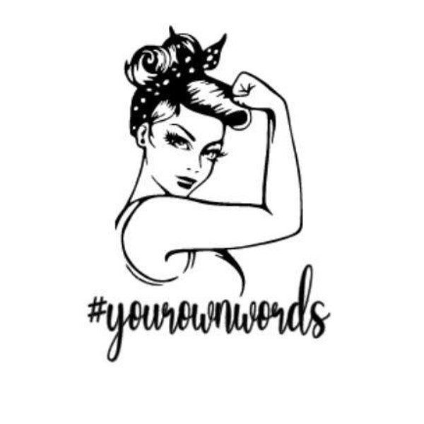 Your Own Words Sticker,Vinyl Decal,Messy Bun,Busy Mom,Sticker Decal,#momlife,#jeepgirl,Boss Baby,Strong Woman,Cool Girl,Lashes,Lash Girl