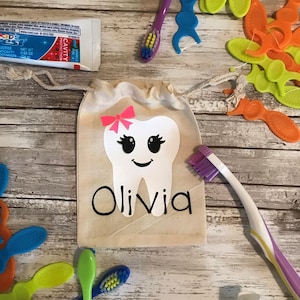 Tooth Fairy Bag, Personalized Tooth Fairy Bag, Tooth Collection, Tooth Fairy Pouch, Tooth Fairy Keepsake, Toothfairy Boy, Toothfairy Girl