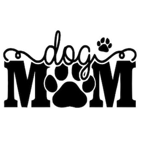 Dog Mom Decal.cup Decal.dog Lover.bumper Sticker.dogs Are Life.i Love ...
