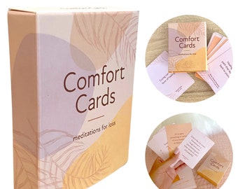 Comfort Cards a Grief Affirmation Deck | Bereavement Gift | Sympathy Gift | Grief Gift | Memorial Gift for Loss of Mother