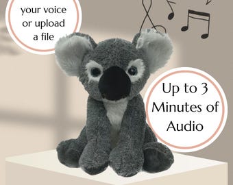 Voice Recording Koala Plushie: Custom Australian Stuffed Animal