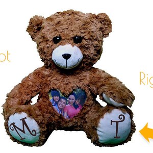 Keepsake Bear Custom Photo & Audio Teddy Bear Bear with Recording Recordable Stuffed Animal Voice Recording Gift Bereavement bear image 8