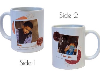 Mug for Mom | Custom Photo Mug | Personalized Mother's Day Mug | I Love Mom | Gift for Mom | Mothers Day Gift for Grandma | Gift for Her