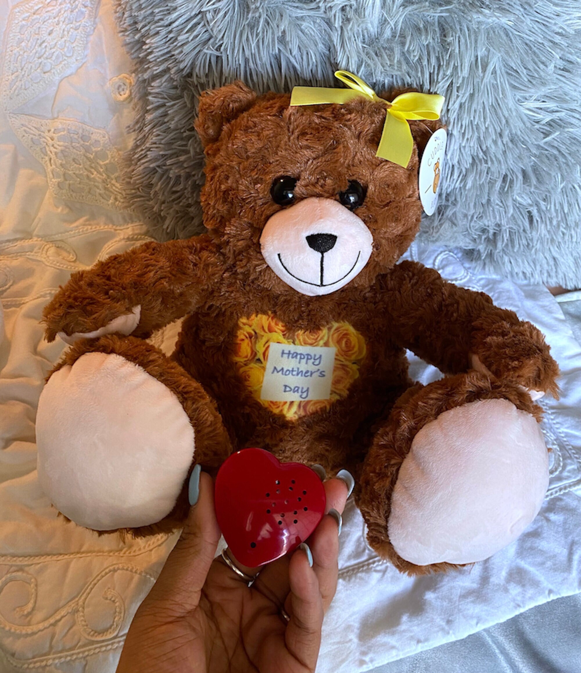 Regalo de grabación de voz / Oso de peluche personalizado con voz / Animal  de peluche grabable / Oso con grabación / Oso personalizado / Oso de duelo  -  México