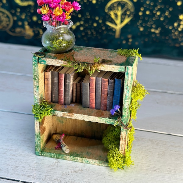 Ensemble de livres miniatures imprimables Mini-Worlds à l'échelle 1:12, bricolage, jardin de fées, mini-livres