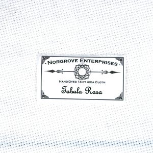 Tabula Rasa 14 Ct Undyed Aida Cloth for Cross Stitch, Embroidery, or Black Work in Bright White