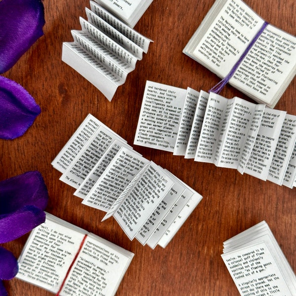 Oups toutes les pages imprimables miniatures livre-pages ensemble 1:12 échelle bricolage fée jardin mini livres