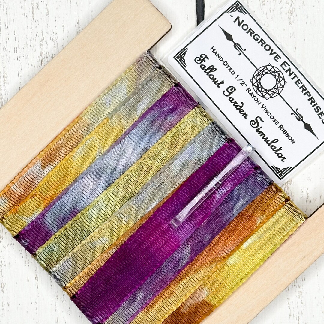 Fallout Garden Simulator 1/2 Inch Hand Dyed Rayon Ribbon — One of a ...