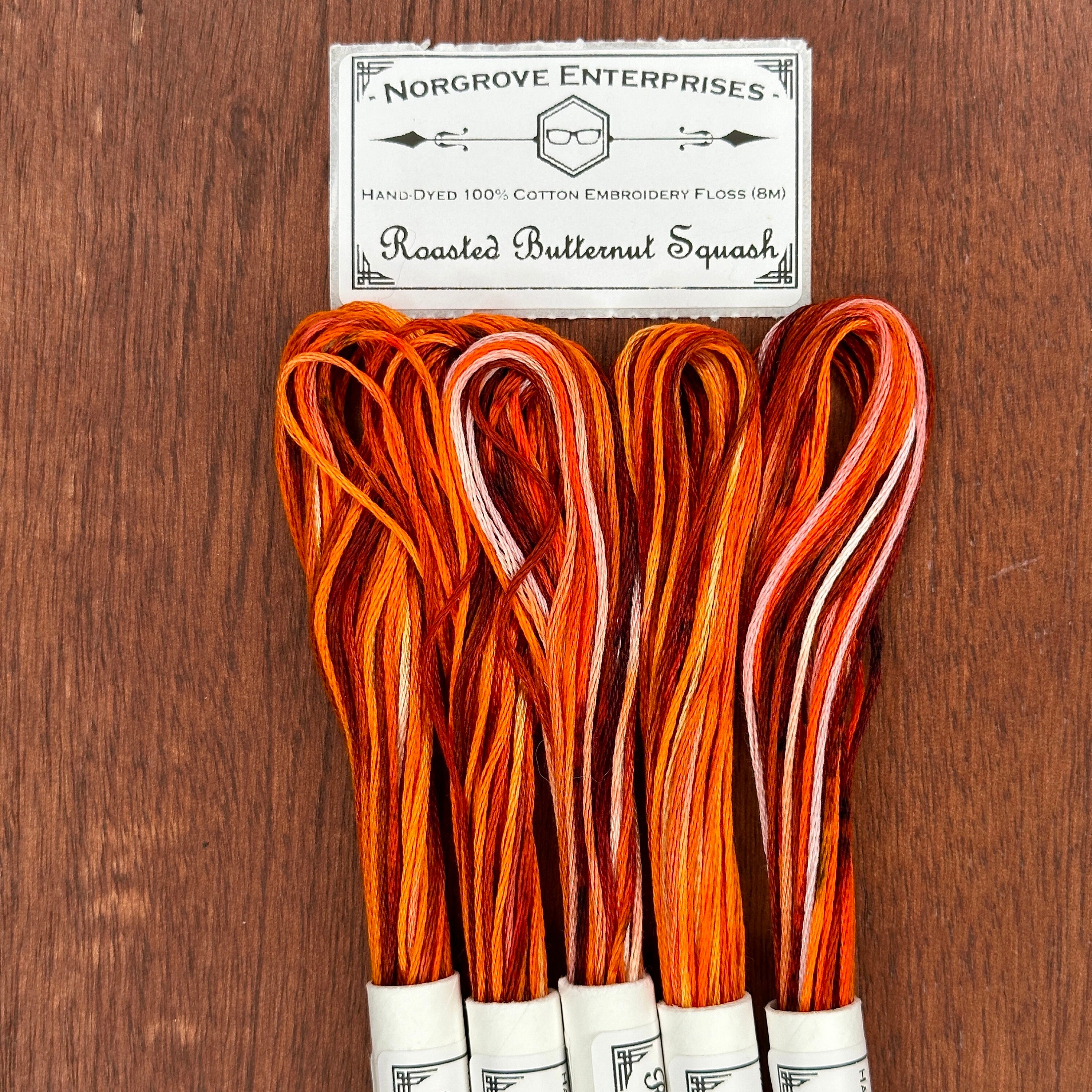Maine Thread, Braided Waxed Cord, 70 yard spool, Burnt Orange 