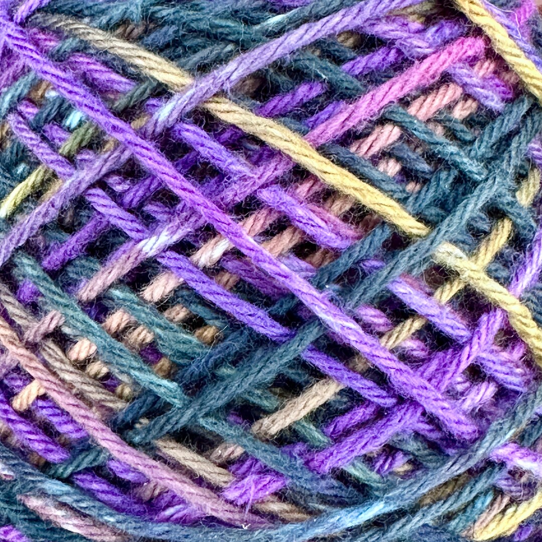 90's Cartoon Villain Variegated Cotton Worsted Weight Yarn — Hand Dyed ...