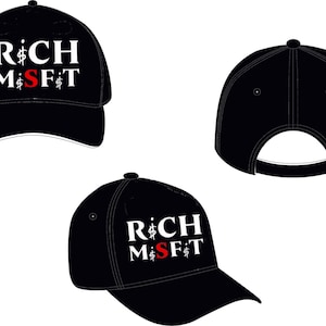 Rich Misfit &quot;Scam Rap Trap&quot; Velvet Trucker Hat with Mesh back.