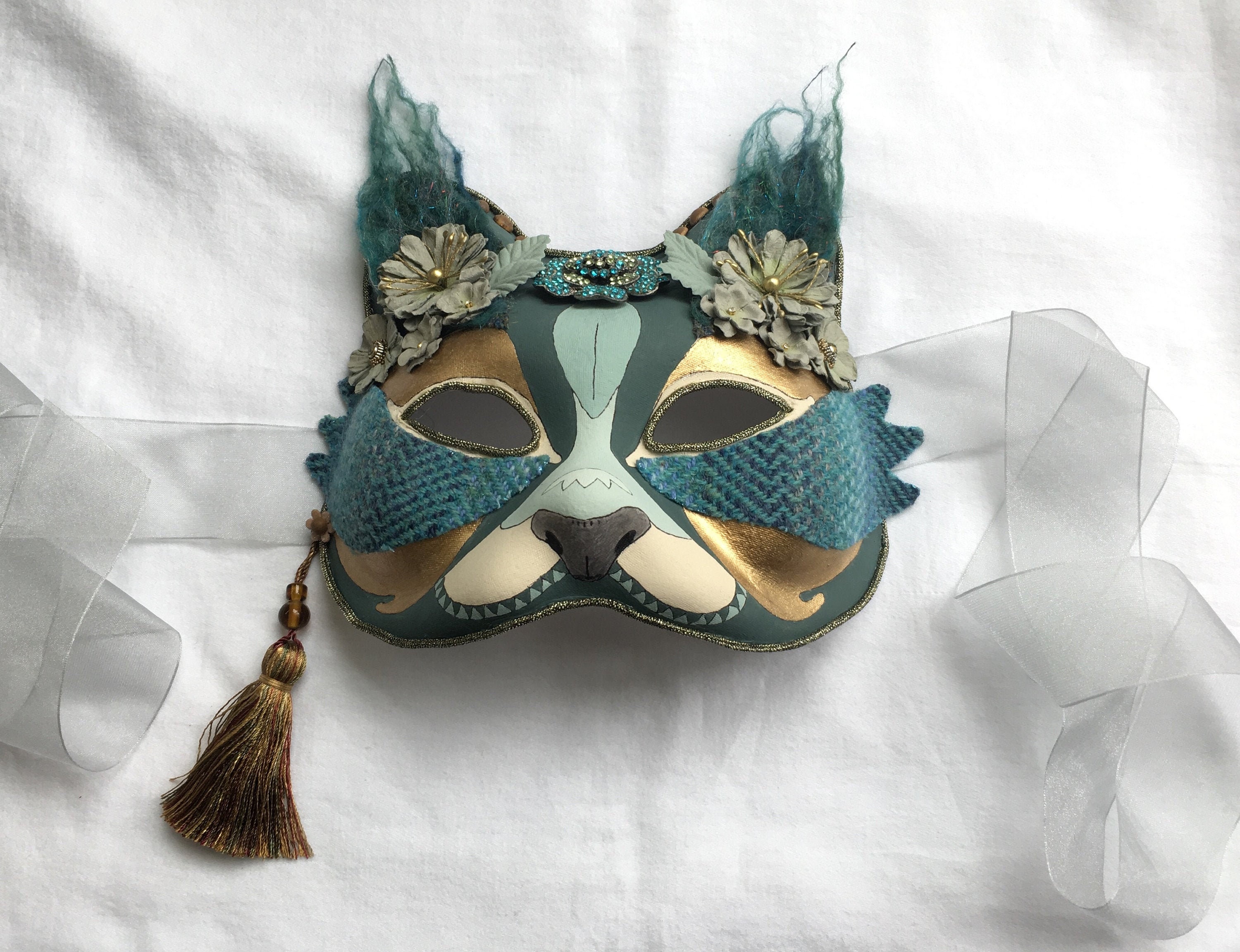 Pretty Cat Masquerade Mask. Smart Masquerade Mask. Cat Mask. Etsy UK