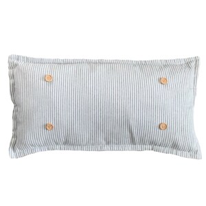 Gray/White Stripes: Pillow Only (With Insert) Holiday Season Gift Farmhouse Farm Decor Ticking Stripe