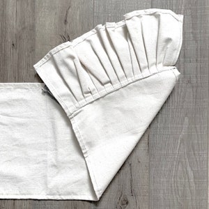 Matching Table Runner ONLY, Table Setting Decor, Layered Charcoal and White STRIPPED RUNNER image 3
