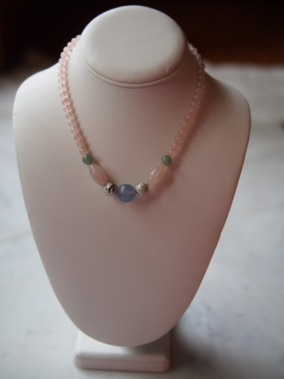 40%OFF Rose Quartz Cloisonné Beads with Jade, Agat