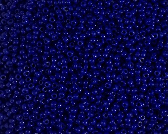 Opaque Navy Blue 10 grams 11//0 Triangle Toho Glass Seed Beads #48