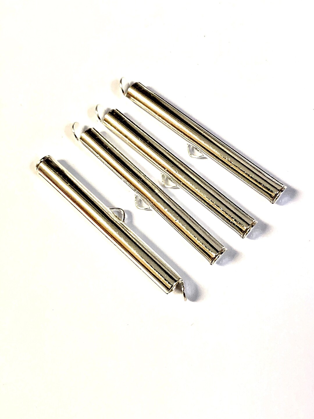 90 Pièces Fermoirs Coulissants Laiton - 9 Tailles (6-40mm) - Pour Colliers, Bracelets Multi-brins DIY