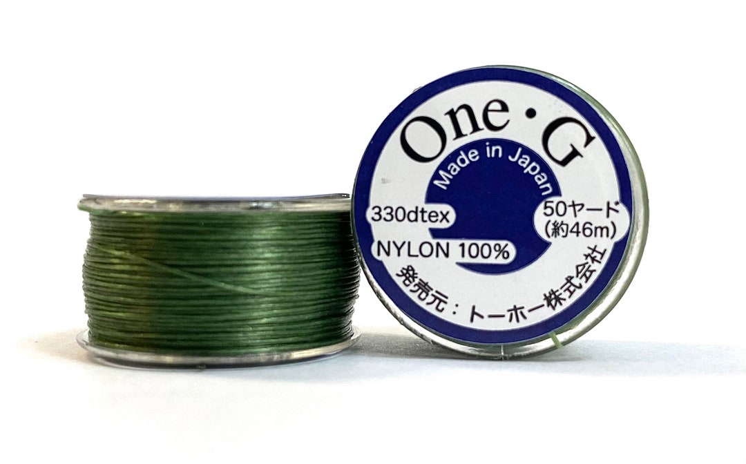 TOHO One G Thread 50 Yard Spool Grass Green Beading Thread TOHO Thread ...