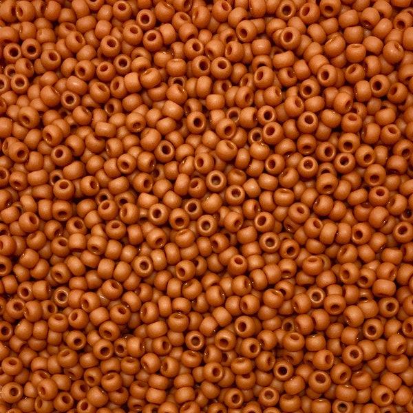 20 grams T46LF Toho Frosted Terra Cotta size 11/0 Toho Japanese Round Seed Beads 11/0  Craft supplies