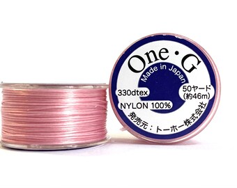TOHO One G thread 50 yard spool pink TOHO beading thread, Nylon thread