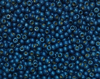 20 grams Toho TPF584F Turkish Blue/Teal Blue Matte Perma Finish size 11/0  Toho Japanese Round Seed Beads  Craft supplies