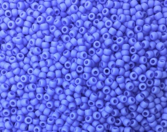 20 grams T48LF Periwinkle Blue Opaque Toho Japanese Round Seed Beads 11/0  Craft supplies