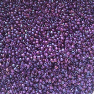 20 grams Toho Purple Lined Amethyst T928 size 11/0 Toho Japanese Round Seed Beads  Craft supplies