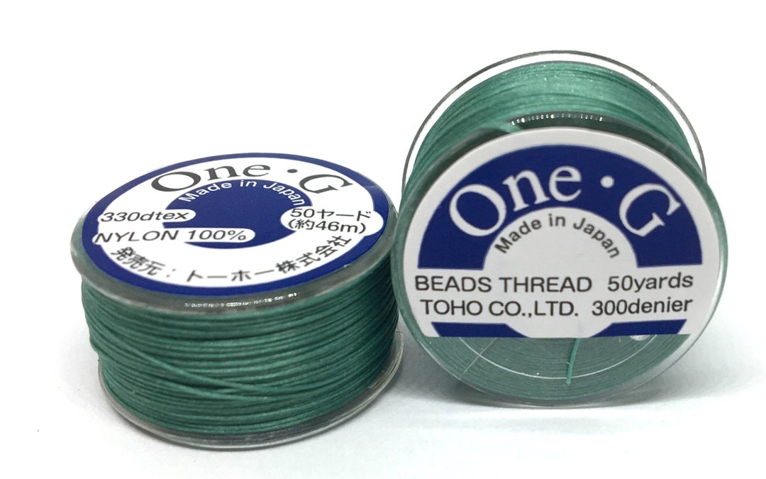 TOHO One G Thread 50 Yard Spool Mint Green Beading Thread TOHO Thread ...