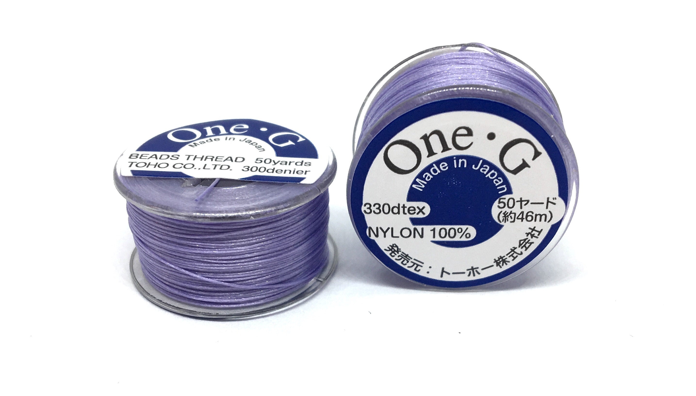 61-003 One-G TOHO Nylon Beading Thread, 50 yards, Light Gray