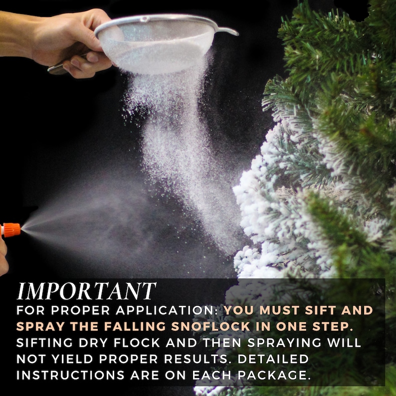 Snow Flock Powder Selfadhesive Christmas Tree Snow Flocking Etsy