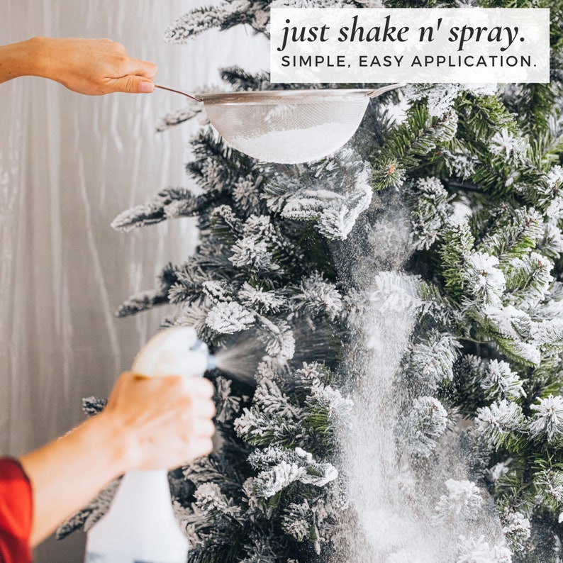 Snow Flock Powder Selfadhesive Christmas Tree Snow Flocking Etsy