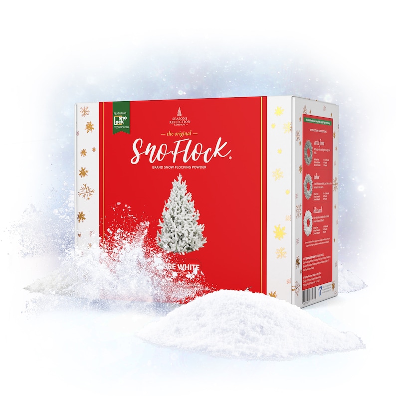 Snow Flock Powder Selfadhesive Christmas Tree Snow Flocking Etsy