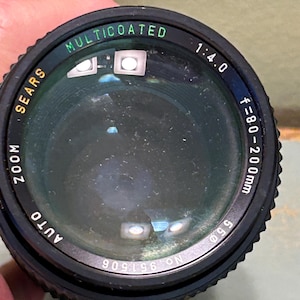 Vintage Sears Zoom Lens 202.737030 in Original Case ~ Local Estate Find!
